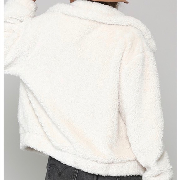 BLAKE Faux Fur Teddy Bomber Jacket - Picture 2 of 6